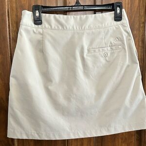 Adidas Climacool skort light beige side zip size 2 short lining